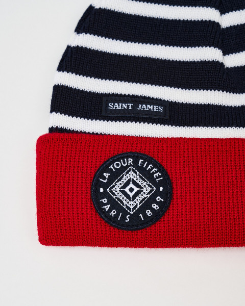 Bonnet Enfant Bleu Laine Saint James - Boutique tour Eiffel
