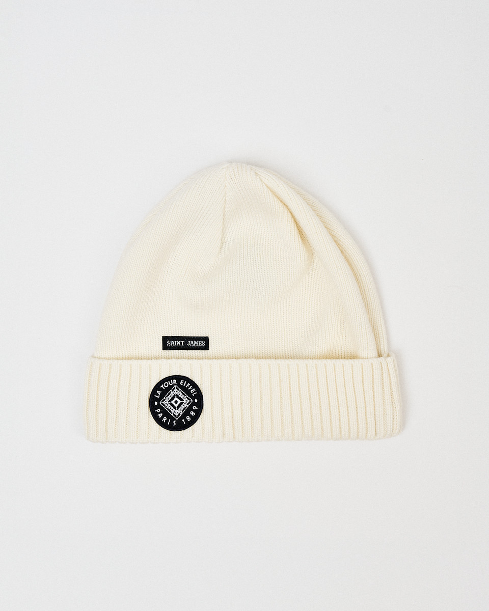 Adult White Beanie Saint James - Eiffel Tower Shop