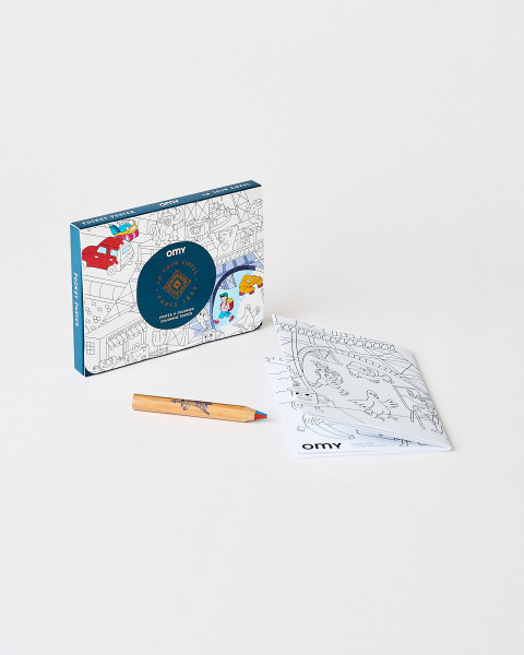 Mini coloring book Eiffel tower OMY -  Official Eiffel Tower Shop