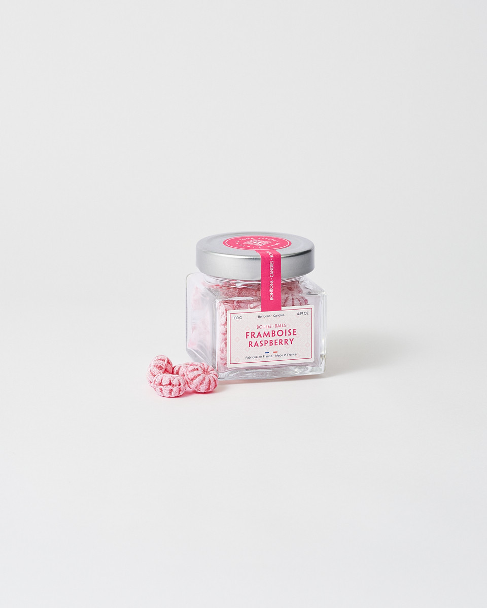 130g Raspberry Candy Jar - Official Eiffel Tower Shop