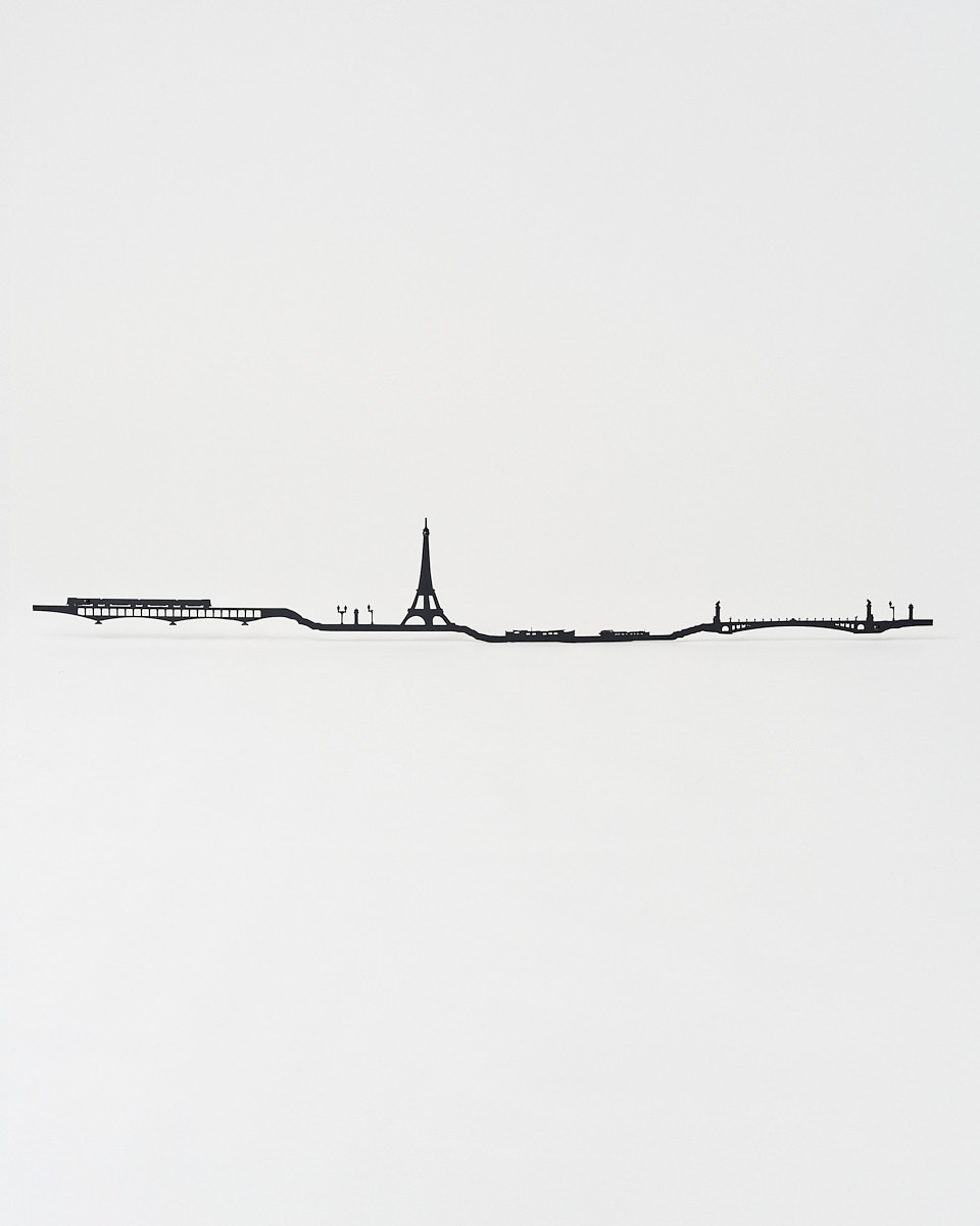 Paris Wall Decoration 50cm Black - Official Eiffel Tower Shop