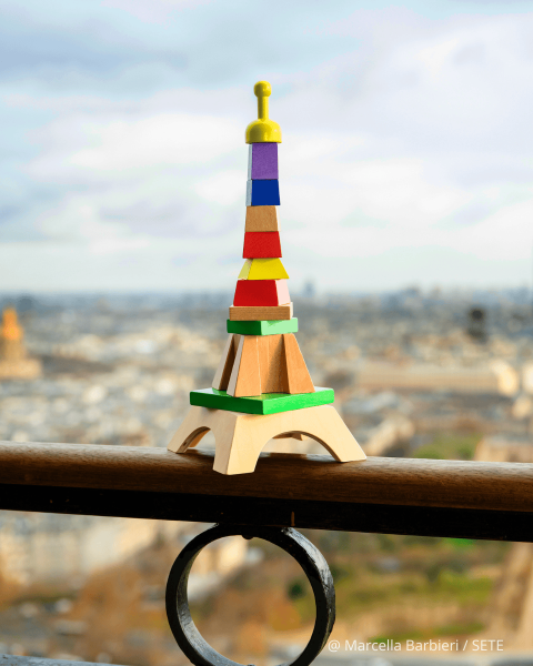 Stackable Wooden Eiffel Tower - VILAC