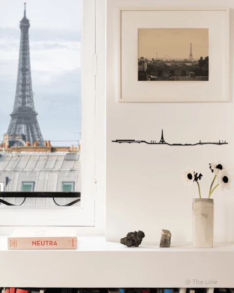 Decoración mural París 50cm negra - Tienda Torre Eiffel