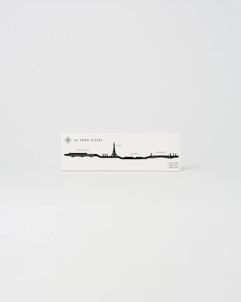 Paris Wall Decoration 19cm Black - Official Eiffel Tower Shop