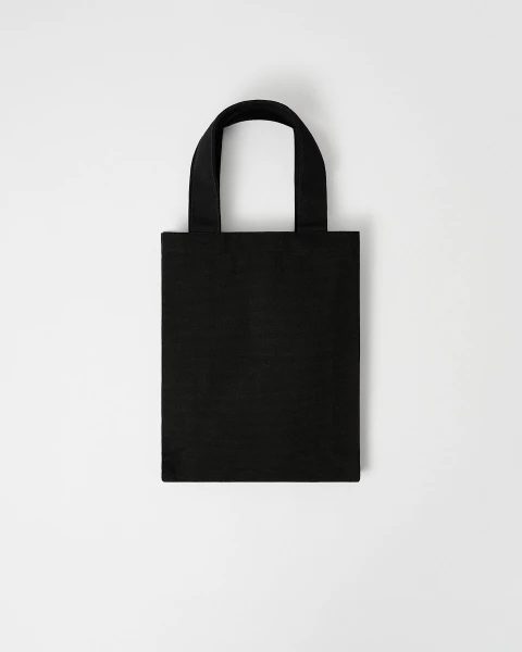Mini tote bag Noche de algodón negro y azul - Boutique Torre Eiffel