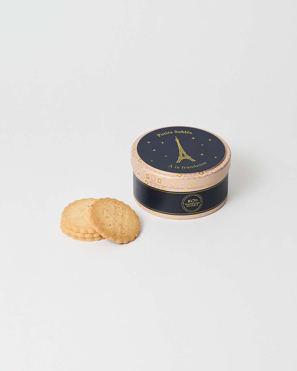Boîte de 6 Biscuits 35g Framboise - Boutique tour Eiffel