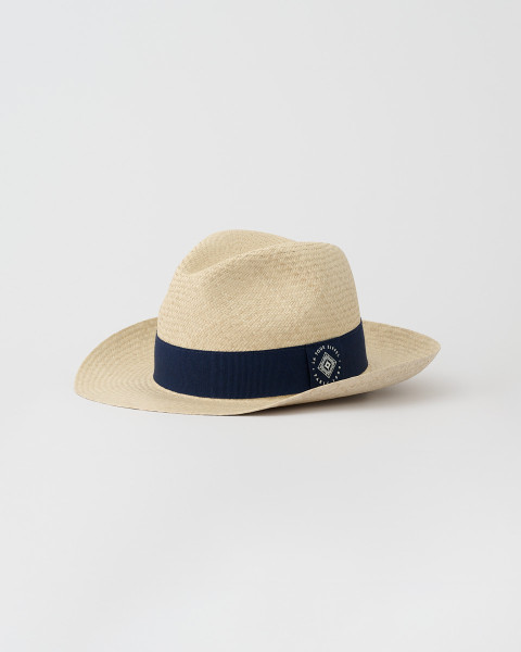 Beige and Blue Straw Hat – Eiffel Tower Shop