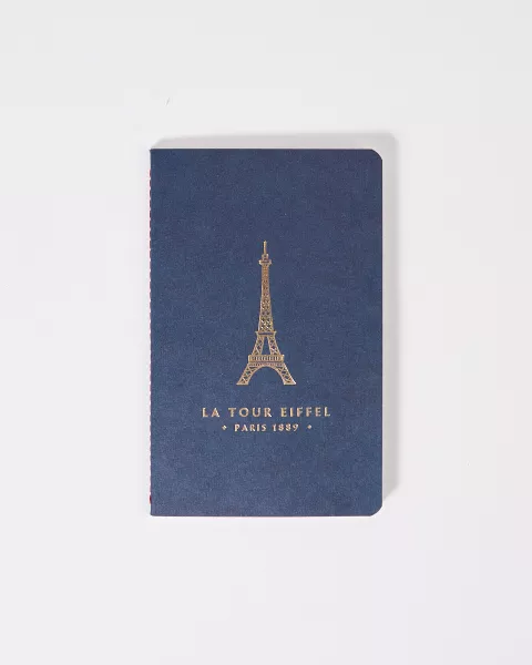 Carnet Bleu Marine 10x16 avec la tour Eiffel